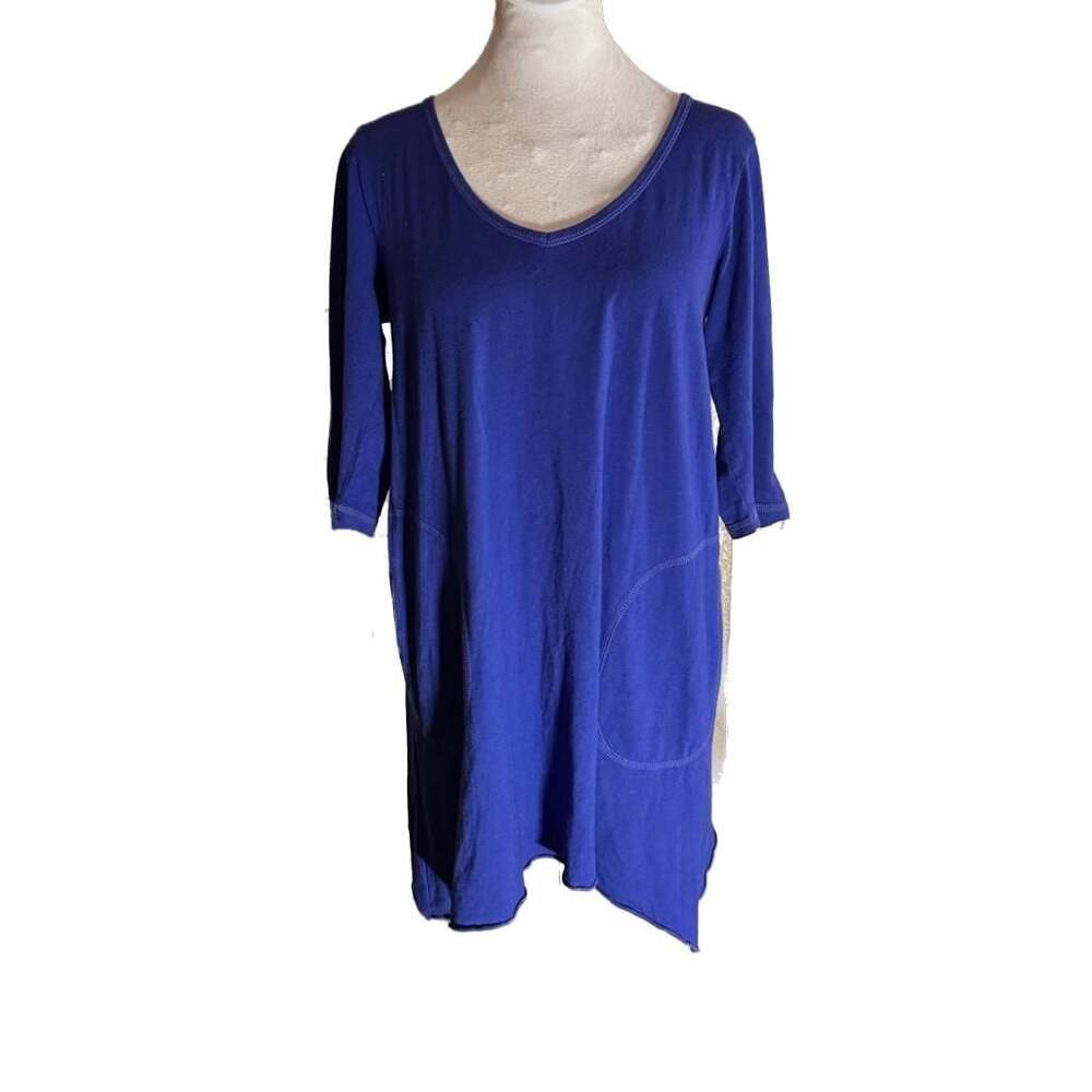 Allen Allen Tunic Top in Cobalt Blue